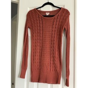 Mossimo orange sweater from target.